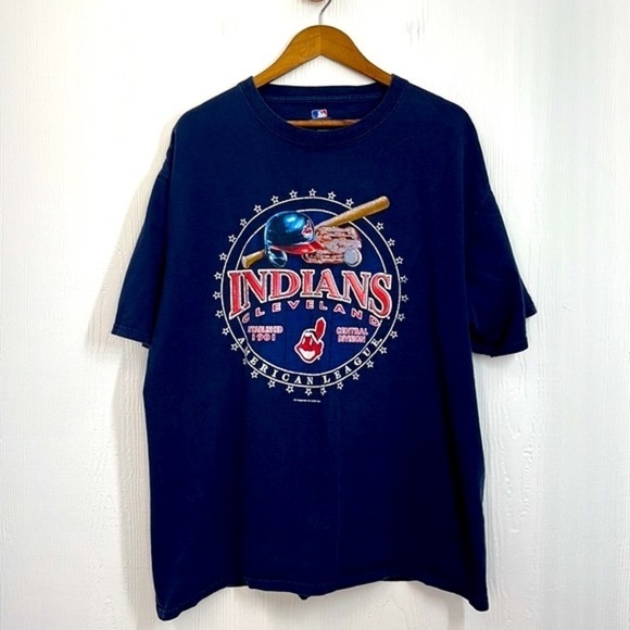 MLB General Merchandise- 2008 Y2K Cleveland Indians Chief Wahoo T Shirt Size XL - Picture 7 of 10